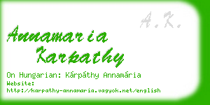 annamaria karpathy business card
